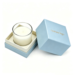 Manufacturer Custom Unique Rectangular Craft Packaging White Hard Cardboard Luxury Candle Box for Gift