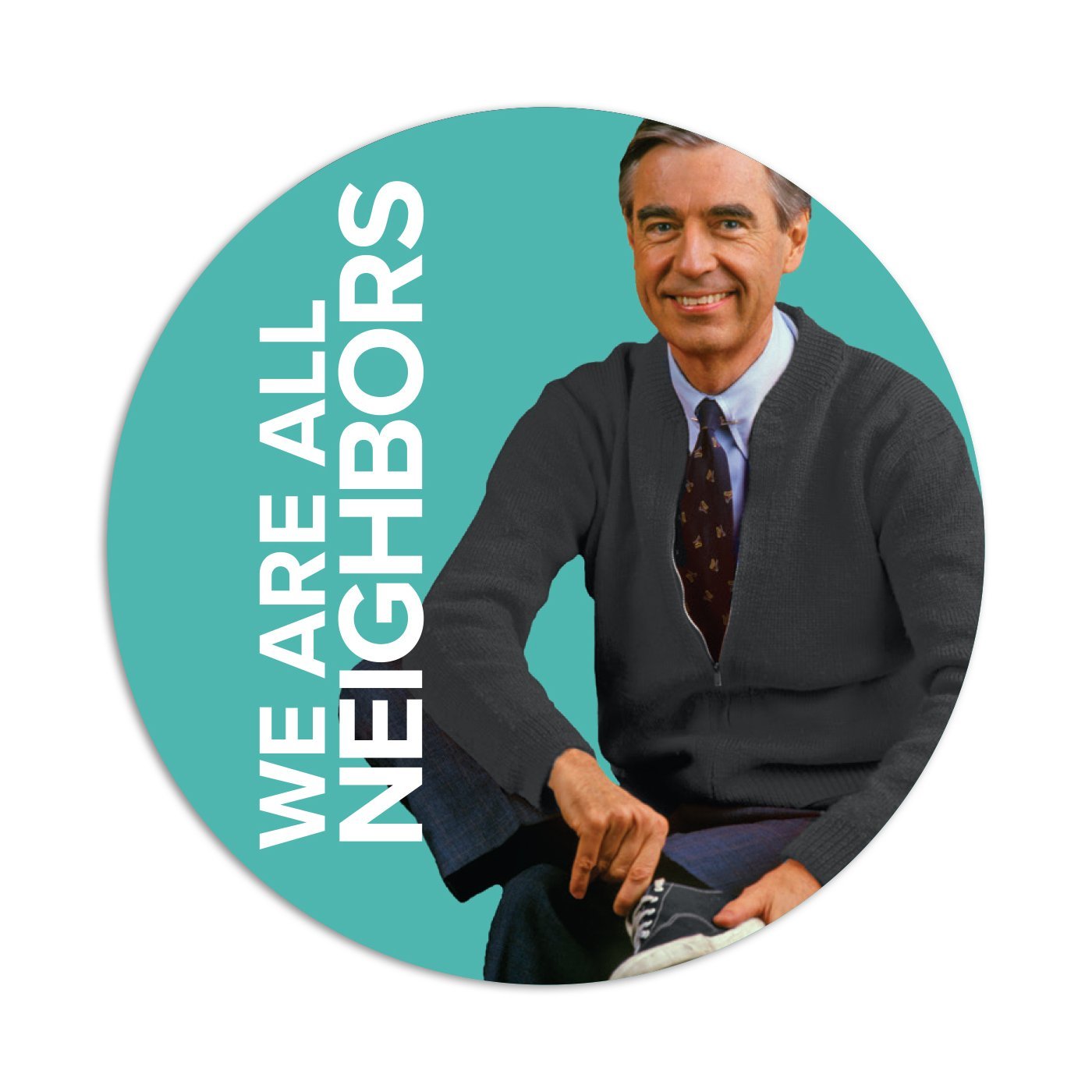 Mister Rogers We Are All Neighbors Vinyl Sticker